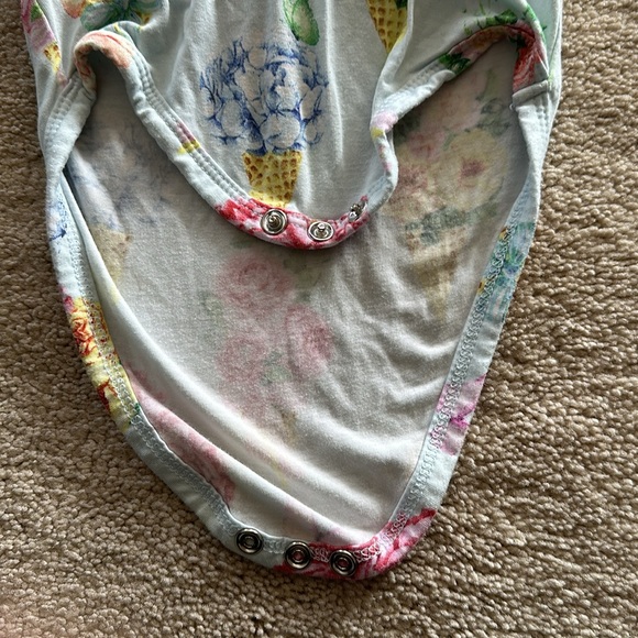 Posh Peanut Camille ruffle cap sleeve twirl dress bodysuit 12-18 months - Picture 5 of 5